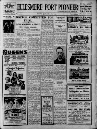 cover page of Ellesmere Port Pioneer published on January 26, 1945