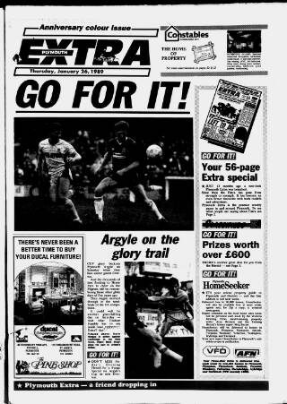 cover page of Plymouth Extra published on January 26, 1989