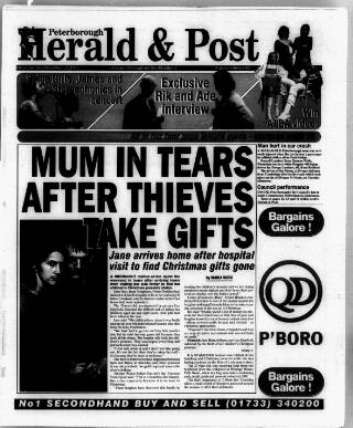 cover page of Peterborough Herald & Post published on December 16, 1999