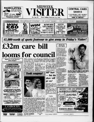 cover page of Midweek Visiter (Southport) published on November 23, 1990