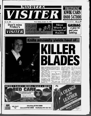 cover page of Midweek Visiter (Southport) published on January 26, 1996