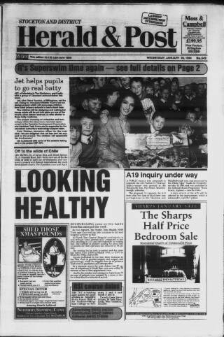 cover page of Stockton & Billingham Herald & Post published on January 26, 1994