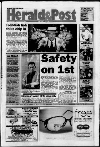 cover page of Middlesbrough Herald & Post published on December 8, 1999