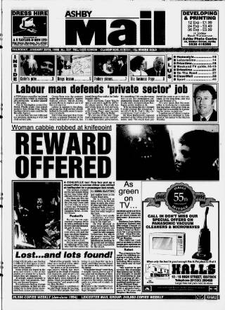 cover page of Ashby Mail published on January 26, 1995