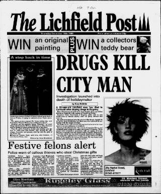 cover page of Lichfield Post published on December 16, 1999