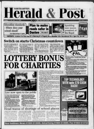 cover page of Northampton Herald & Post published on November 23, 1995