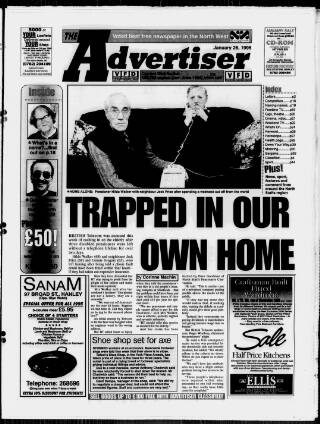 cover page of Potteries Advertiser published on January 26, 1995