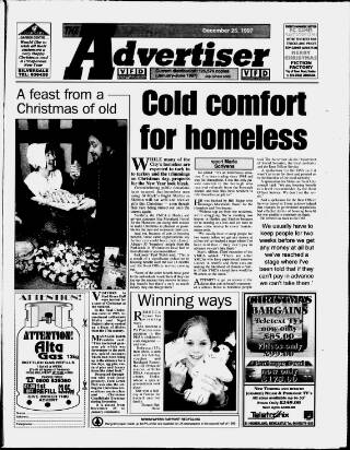 cover page of Potteries Advertiser published on December 25, 1997