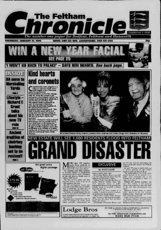 cover page of Feltham Chronicle published on January 21, 1999