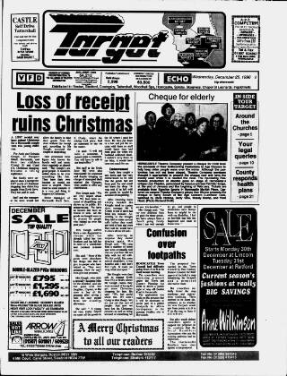 cover page of Horncastle Target published on December 25, 1996