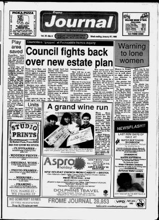 cover page of Frome Journal published on January 27, 1990