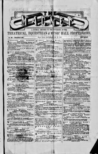 cover page of Magnet (Leeds) published on December 25, 1875