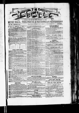 cover page of Magnet (Leeds) published on November 23, 1889