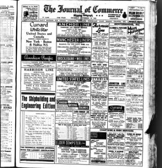 cover page of Liverpool Journal of Commerce published on November 23, 1939