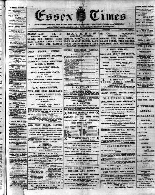 cover page of Essex Times published on January 26, 1895