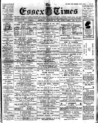 cover page of Essex Times published on November 23, 1907