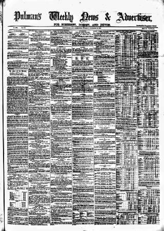 cover page of Pulman's Weekly News and Advertiser published on December 25, 1877