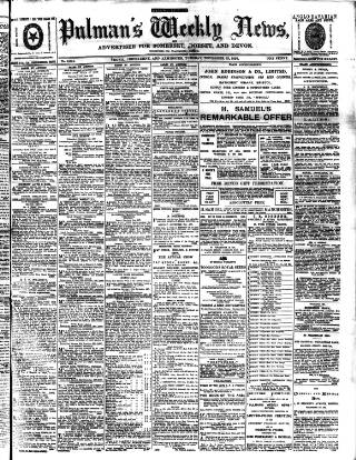 cover page of Pulman's Weekly News and Advertiser published on November 23, 1897