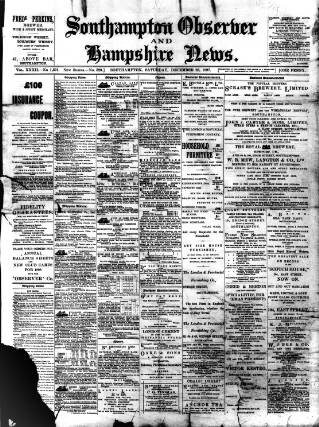 cover page of Southampton Observer and Hampshire News published on December 25, 1897