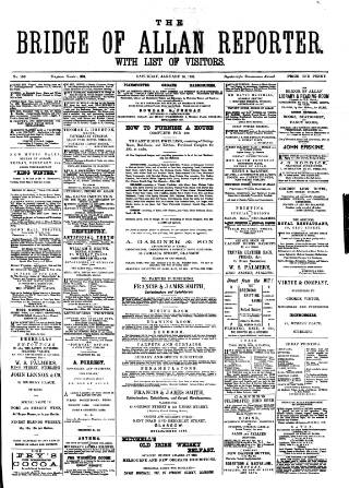 cover page of Bridge of Allan Reporter published on January 26, 1889