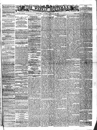 cover page of Weekly Scotsman published on January 26, 1884