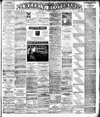 cover page of Weekly Scotsman published on November 23, 1889