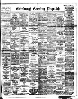 cover page of Edinburgh Evening Dispatch published on January 26, 1891