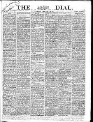 cover page of Dial published on January 23, 1864