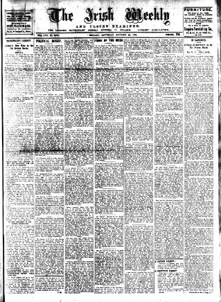 cover page of Irish Weekly and Ulster Examiner published on January 26, 1924