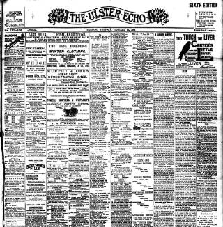 cover page of Ulster Echo published on January 26, 1904