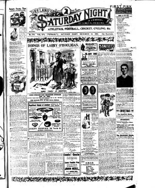 cover page of Ireland's Saturday Night published on December 25, 1909