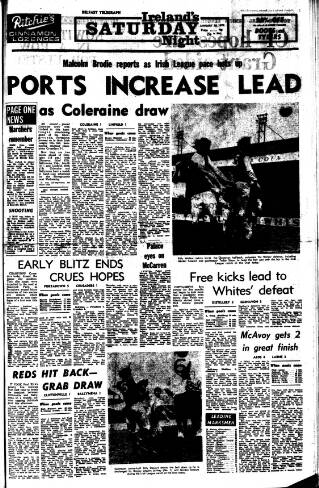 cover page of Ireland's Saturday Night published on January 26, 1974