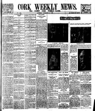 cover page of Cork Weekly News published on November 23, 1907