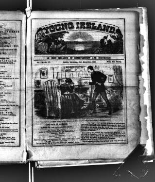 cover page of Irish Emerald published on December 25, 1886