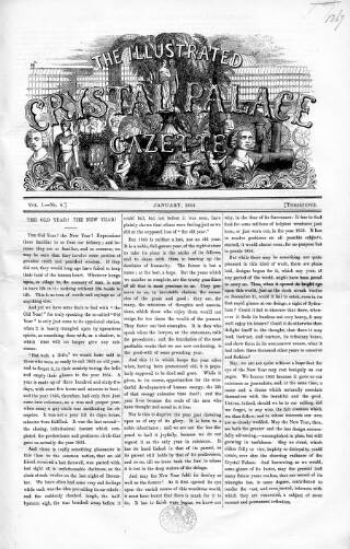 cover page of Illustrated Crystal Palace Gazette published on January 1, 1854