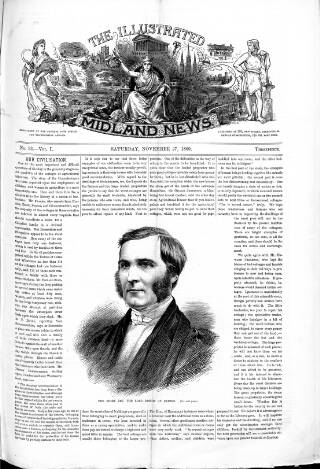 cover page of Illustrated Midland News published on November 27, 1869