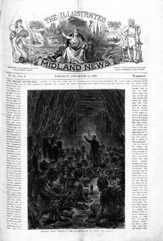 cover page of Illustrated Midland News published on December 25, 1869