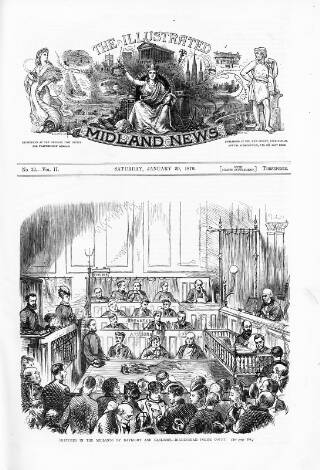 cover page of Illustrated Midland News published on January 29, 1870