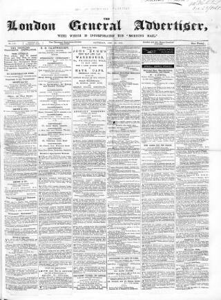 cover page of Morning Mail (London) published on December 23, 1865