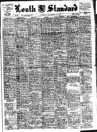 cover page of Louth Standard published on November 23, 1940