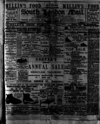 cover page of South London Mail published on January 26, 1895