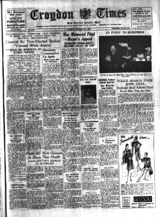 cover page of Croydon Times published on January 26, 1946