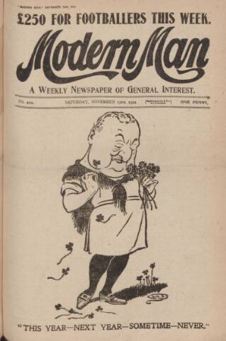 cover page of Modern Man published on November 23, 1912