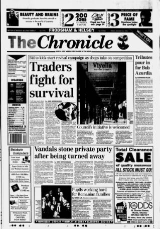 cover page of Chester Chronicle (Frodsham & Helsby edition) published on January 26, 1996