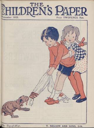 cover page of Children's Paper published on November 1, 1921