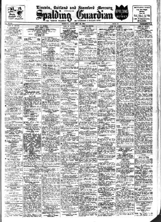 cover page of Spalding Guardian published on January 26, 1951