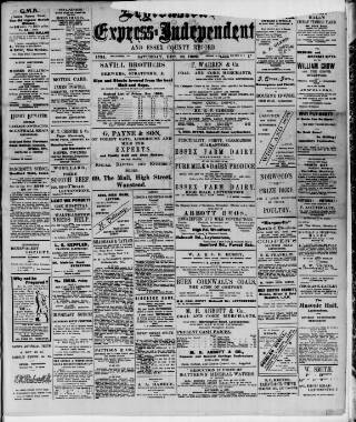 cover page of Leytonstone Express and Independent published on December 25, 1909