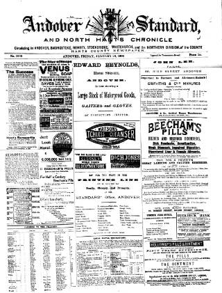 cover page of Andover Chronicle published on January 26, 1906