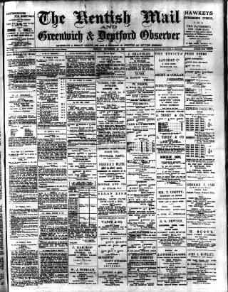 cover page of Greenwich and Deptford Observer published on November 23, 1906