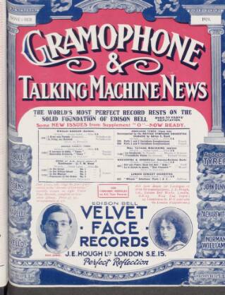 cover page of Gramophone, Wireless and Talking Machine News published on November 1, 1924